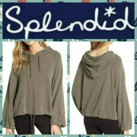 NWT MSRP $118 Splendid Crescent Hoodie Women's Size Large - Picture 1 of 11